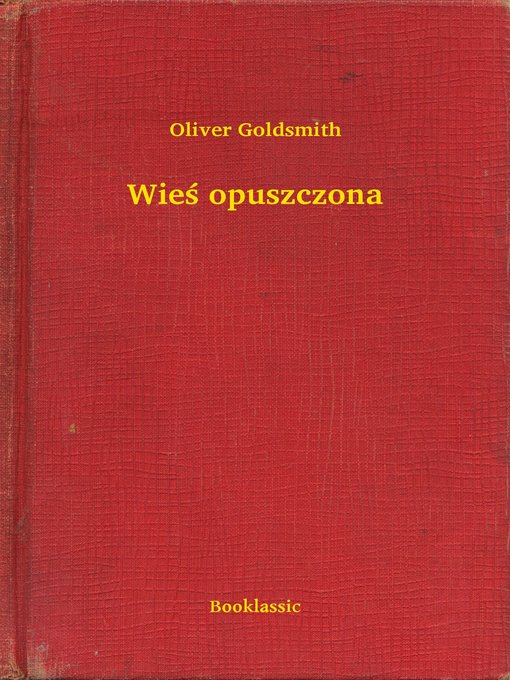 Title details for Wieś opuszczona by Oliver Goldsmith - Available
